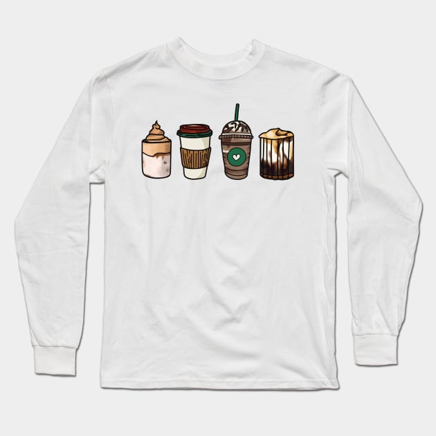 Coffee Christmas for Coffee Lover Cozy Holiday Xmas Combo Long Sleeve T-Shirt by Mochabonk